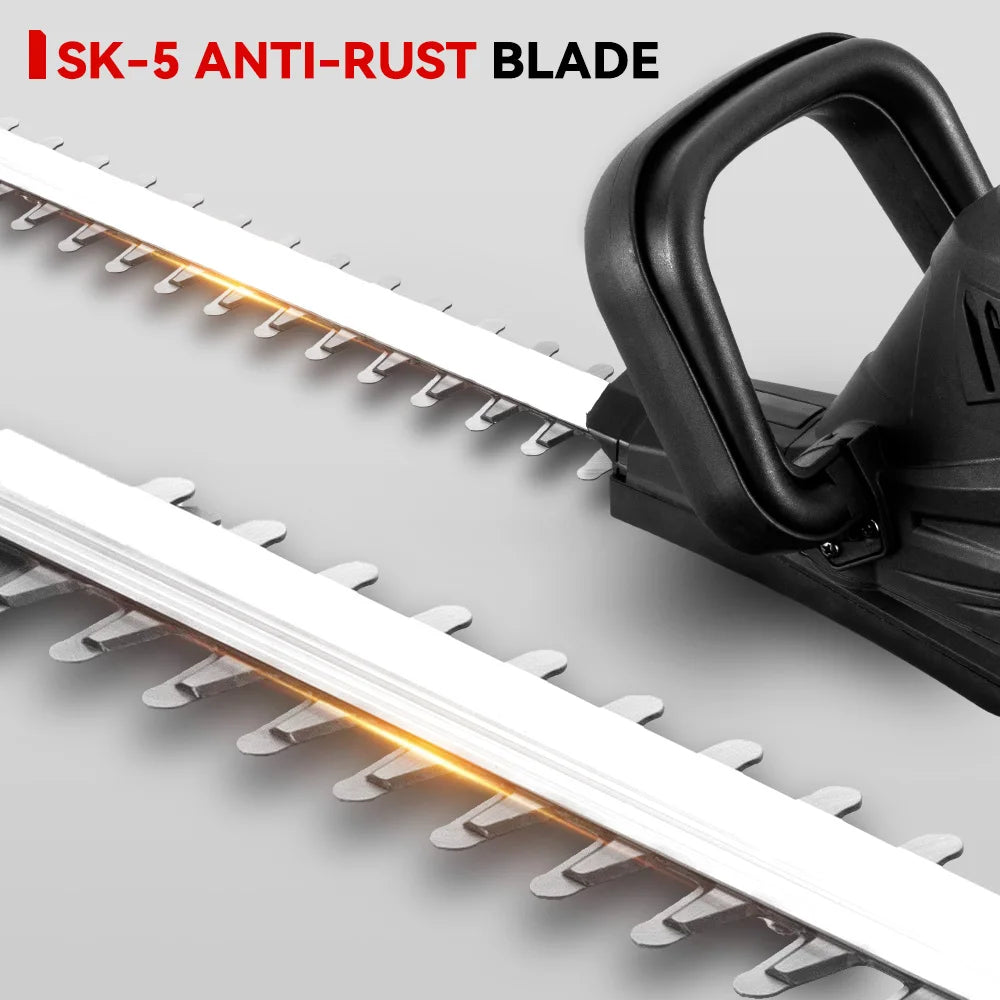 ONEVAN 2000W Cordless Hedge Trimmer Electric Household Trimmer Pruning Saw Rechargeable Hedge Trimmer For 21V 18v Battery