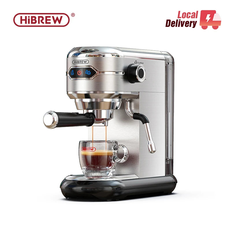 HiBREW H11 – 20 barov super tanek espresso aparat | Polavtomatski kavni aparat za ESE blazinice in mleto kavo