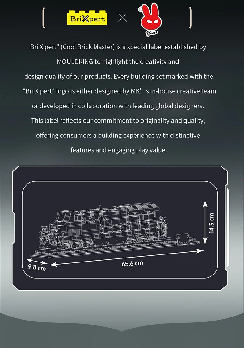 Mould King 12041 Northern Locomotive RC Train Set | Motorized Technical Steam Engine Building Blocks - Limetastore
