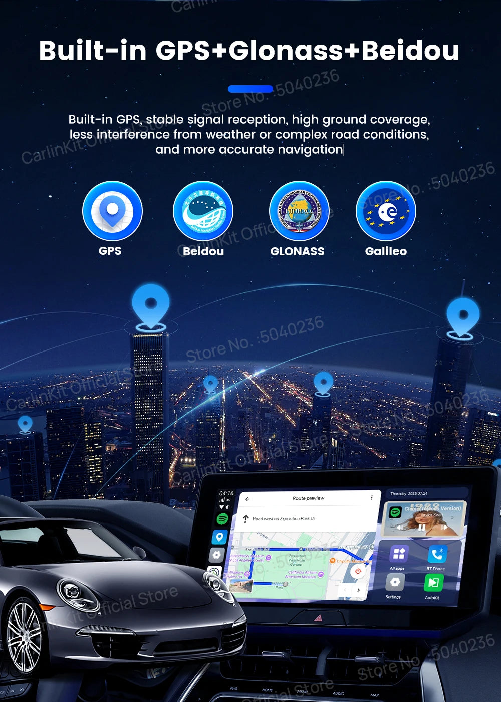 CarlinKit Android 15 Ultra2 8+128GB Wireless CarPlay AI Box