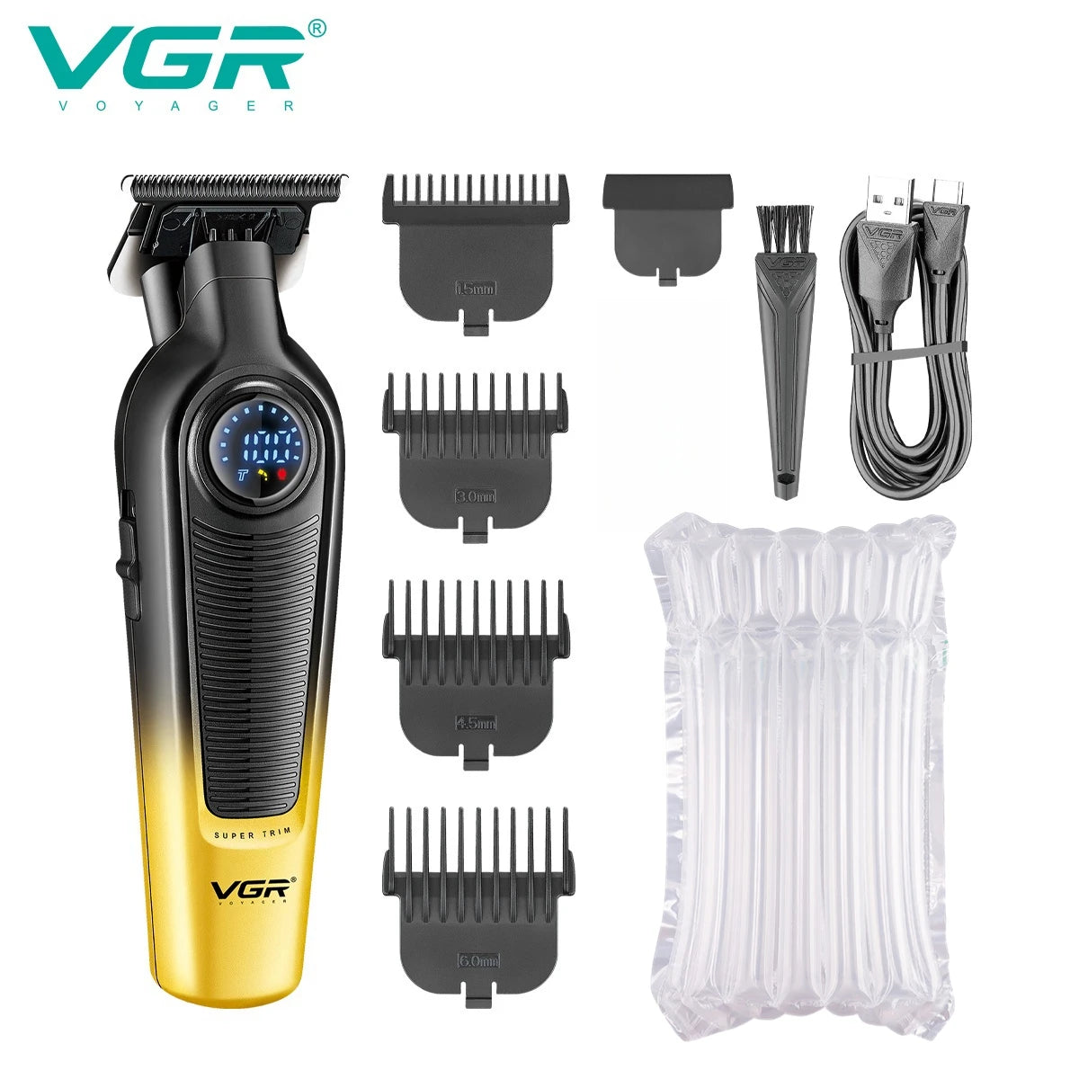 VGR Hair Cutting Machine Cordless Trimmer Electric Hair Clipper Rechargeable Haircut Barber Professional Trimmer for Men V-996