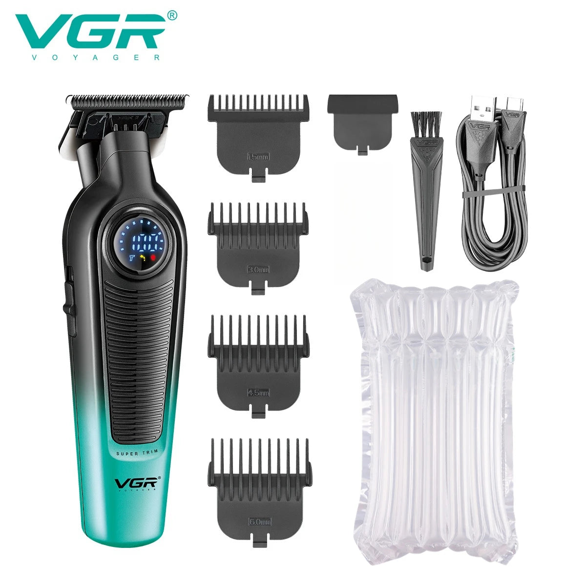 VGR Hair Cutting Machine Cordless Trimmer Electric Hair Clipper Rechargeable Haircut Barber Professional Trimmer for Men V-996