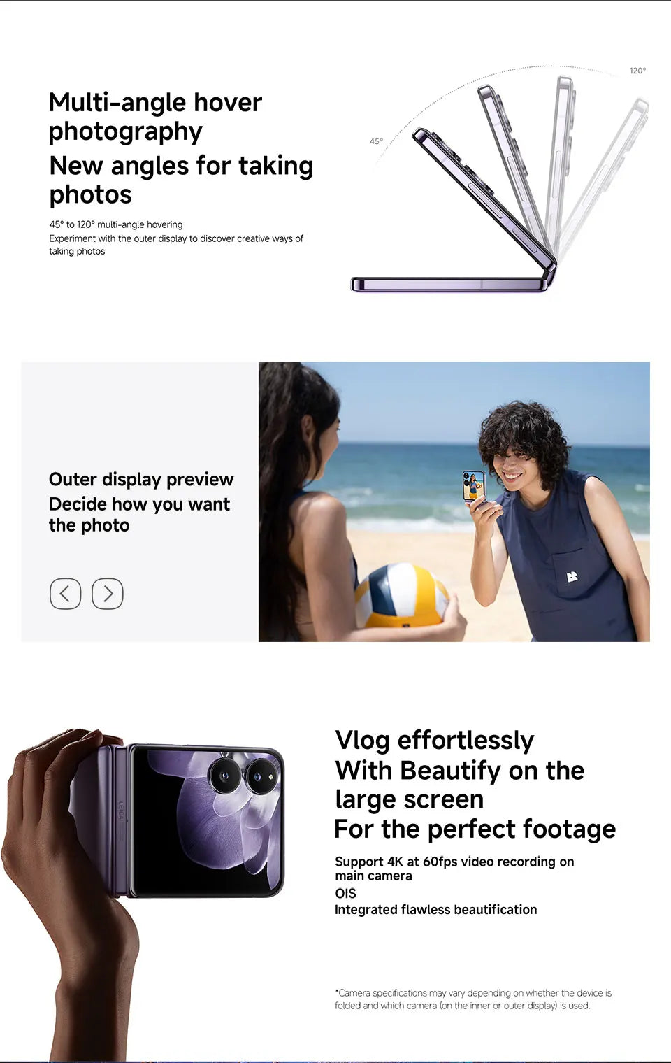 Global Version Xiaomi MIX Flip Smartphone New Snapdragon 8 Gen 3 CPU 50MP Leica Camera  12GB RAM 512GB ROM 6.86 inch Foldable Display NFC - Limetastore