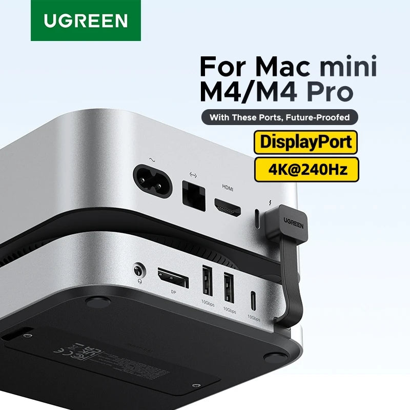 UGREEN Mac Mini Docking Station with 4K240Hz DisplayPort, M.2 NVMe SSD Slot