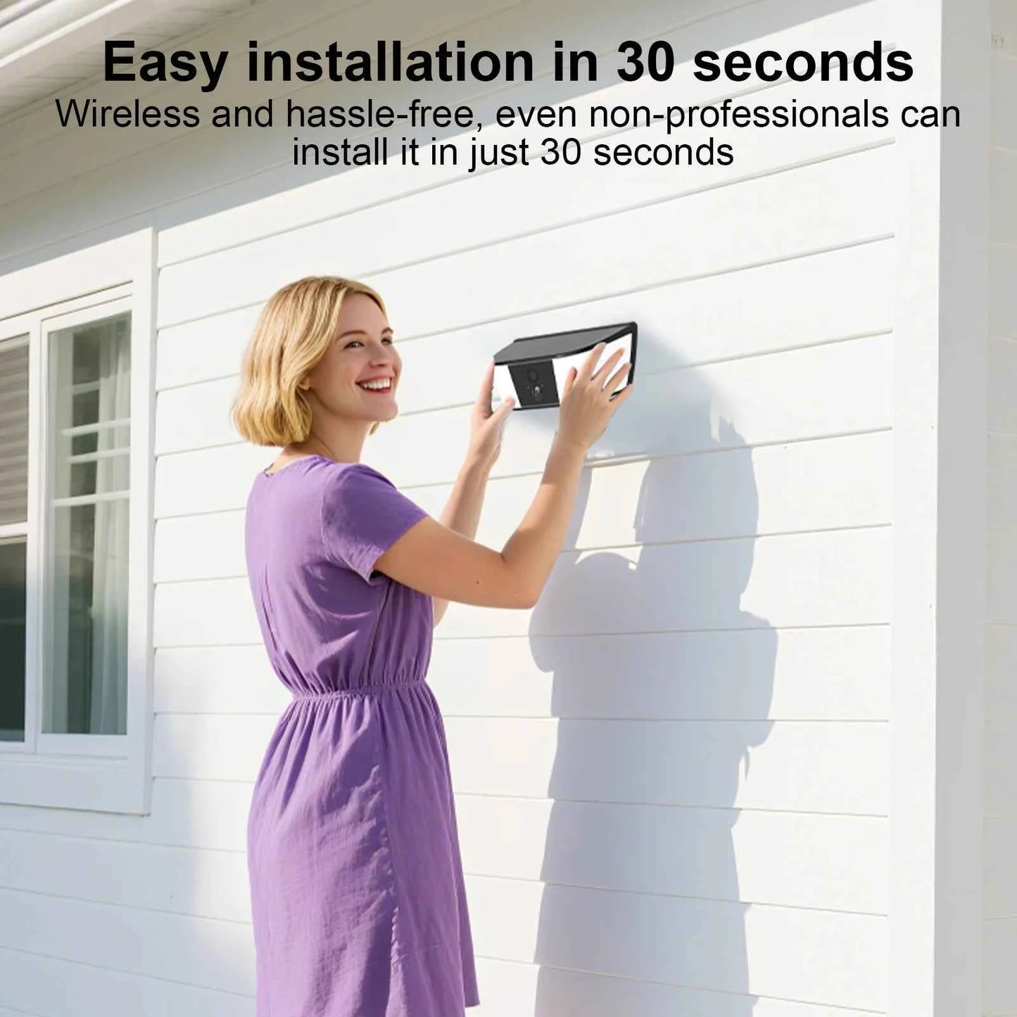 ARCCTV 4MP Solar WiFi Camera Security Outdoor Wireless Floodlight Camera Humanoid Detection Alarm Surveillance HD Two Way Audio - Limetastore