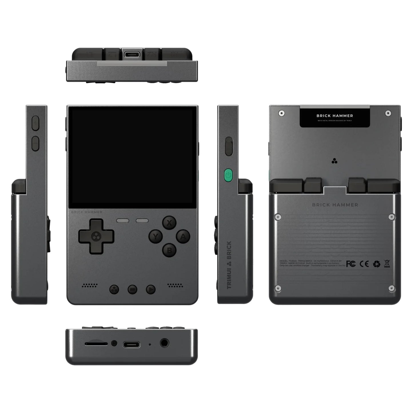 TRIMUI Brick Hammer Portable Handheld Game Player CNC Full Metal 3.2'' IPS Screen Retro Games Linux System Video Gaming Device - Limetastore
