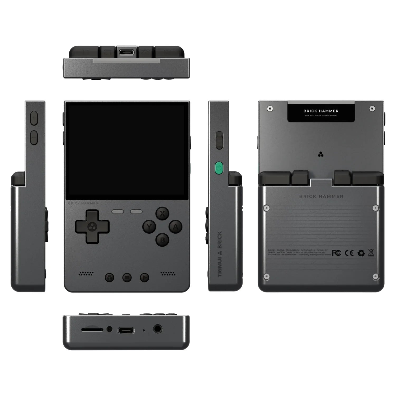 AMPOWN TRIMUI BRICK Metal Retro Games Console Portable Handheld Game Player CNC 3.2 IPS Screen Linux System Video Gaming Device - Limetastore