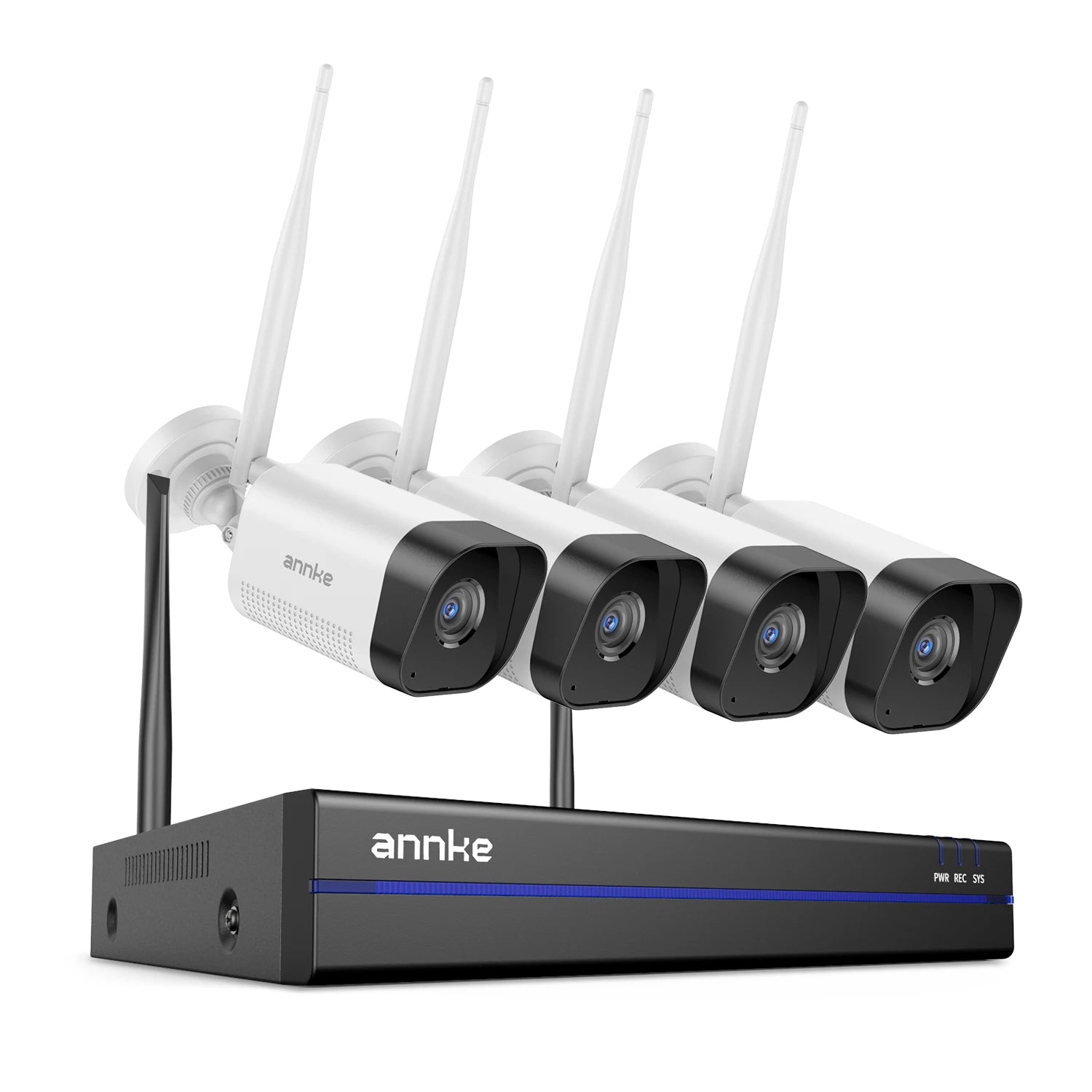 ANNKE 8MP Wireless CCTV System | 16CH NVR, 4K WiFi Cameras, Two‑Way Audio