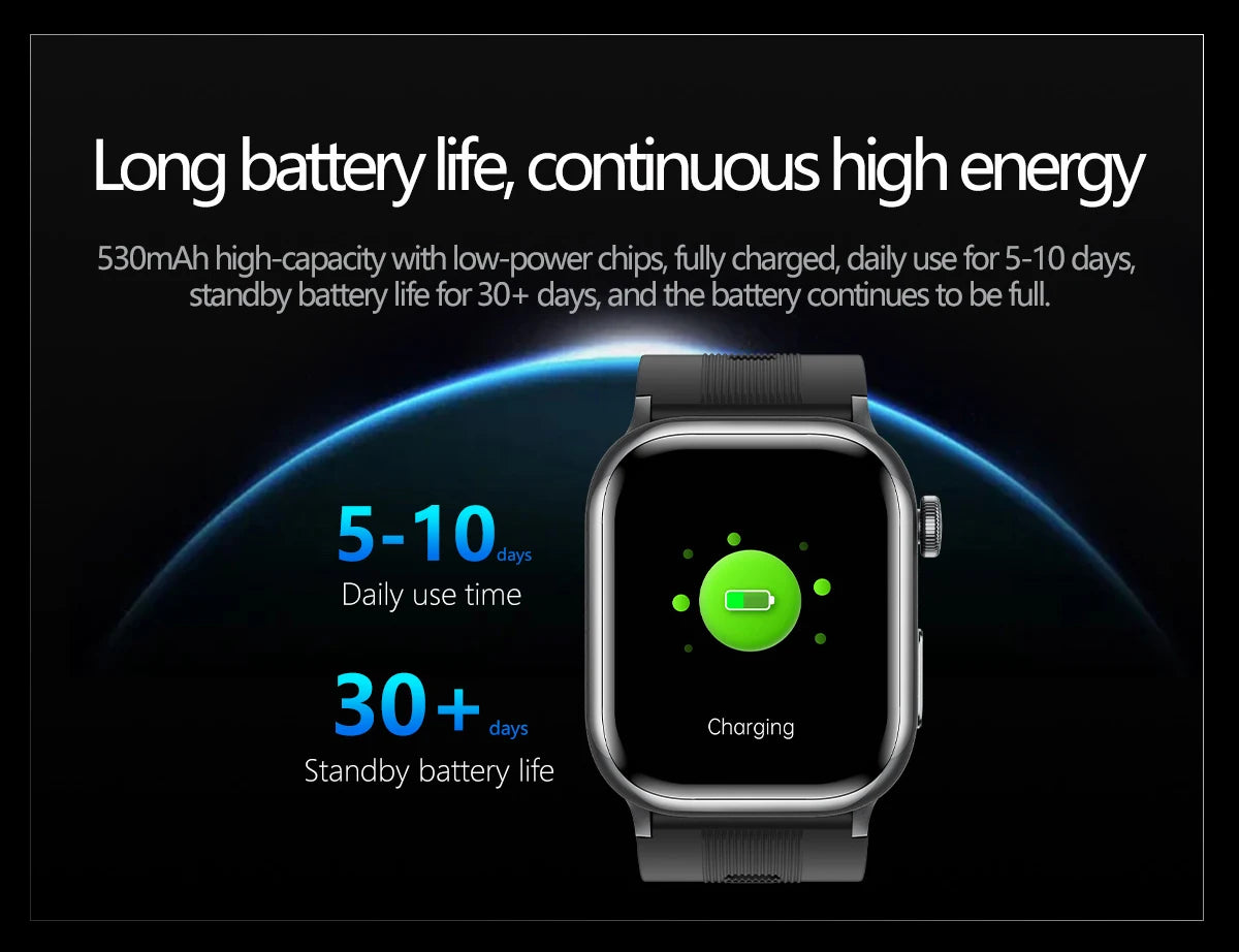 NFC Smart Watch Air Pump+Air Bag Accurate Blood Pressure Fat Health Measure BT Call Sports Tracking Sapphire Glass Smart Watch - Limetastore