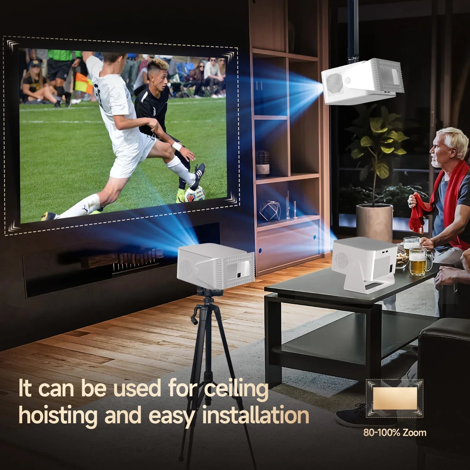 agcubic HY350 Max Smart Projector | 900 ANSI 1080P | Android 14 & 8K Support