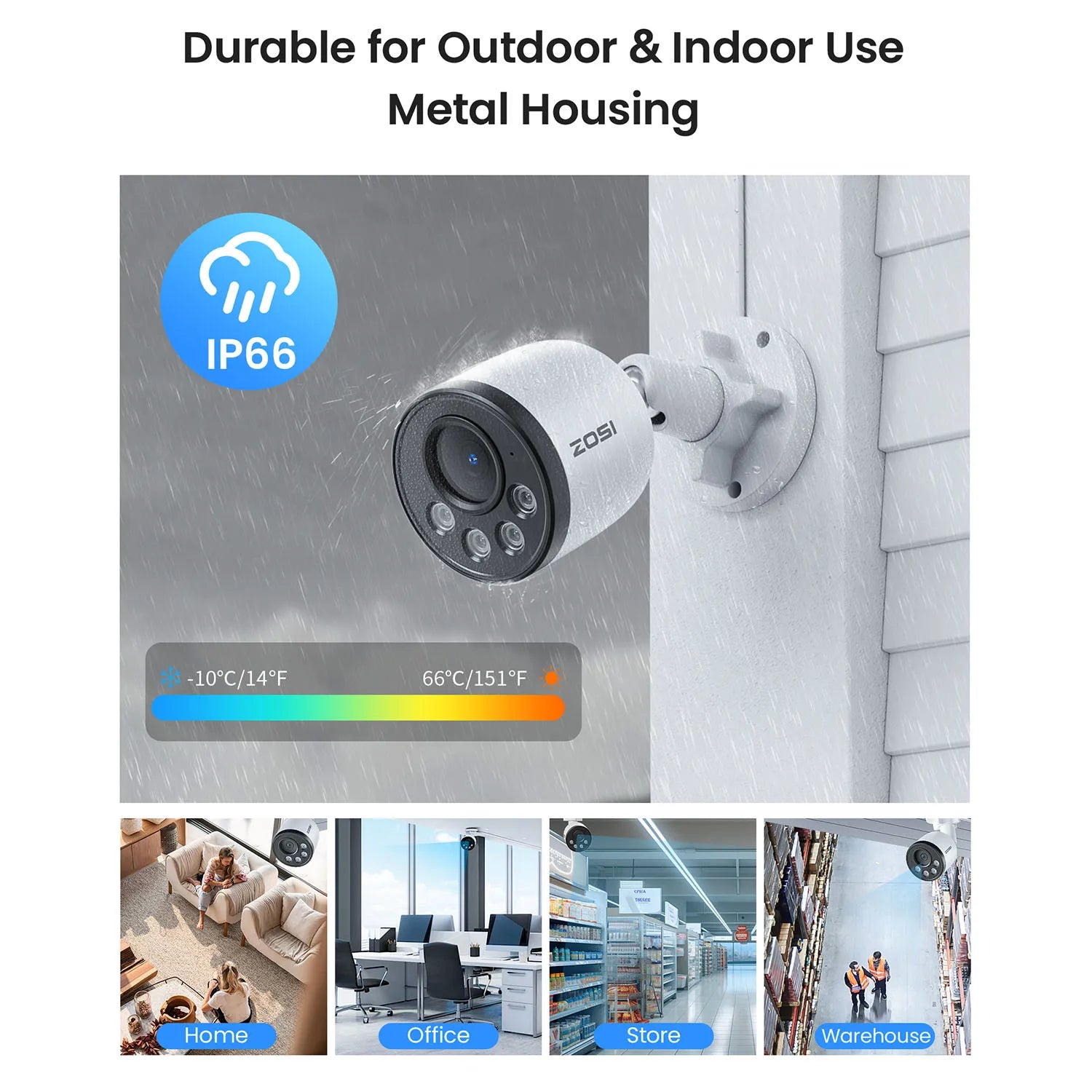 ZOSI 4K PoE NVR Security Camera System 8MP Weatherproof Wired PoE Cameras H.265+ 4K/8MP 8CH CCTV NVR for Home 24/7 Surveillance