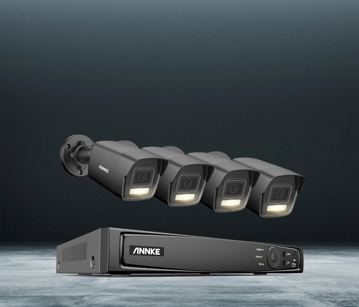 ANNKE 4K Dual‑Light PoE CCTV System | 8CH H.265+, 2.8mm Lens, Human & Vehicle Detection