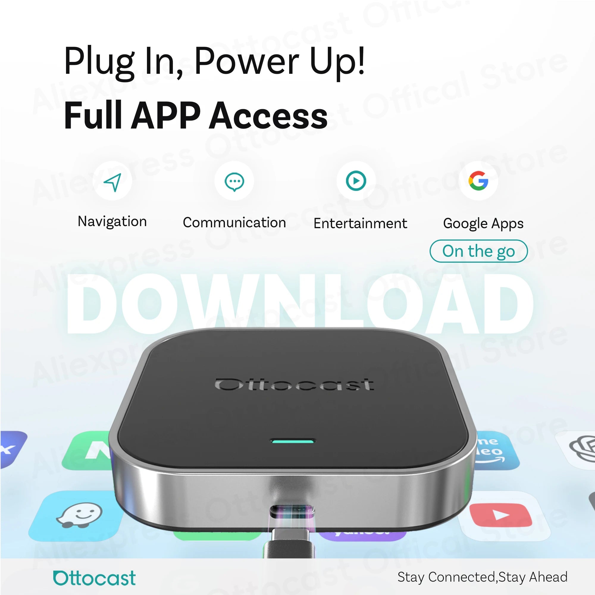 OTTOCAST Ottaibox E2 Android 13 Wireless CarPlay AI Box