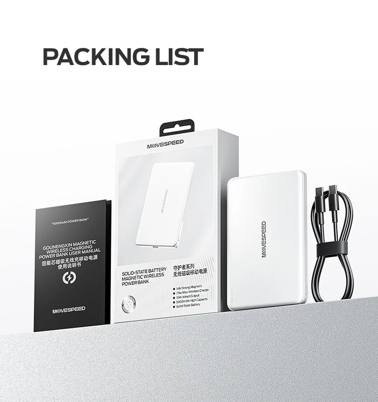 MOVESPEED P07 Semi-Solid-State Power Bank MagSafe for iPhone