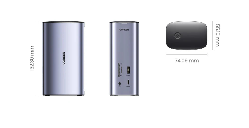 UGREEN 12‑in‑1 USB‑C Docking Station with 8K HDMI, 4K60Hz DisplayPort, Triple Display