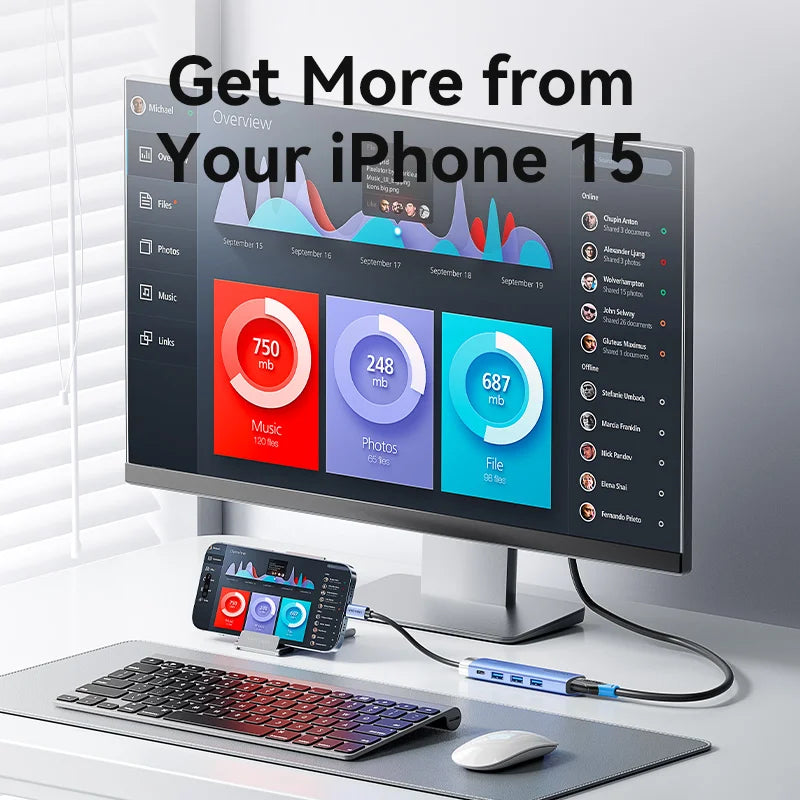 Vention USB‑C 5‑in‑1 Hub | HDMI 4K, PD 100W, USB 3.0 5Gbps Docking Station