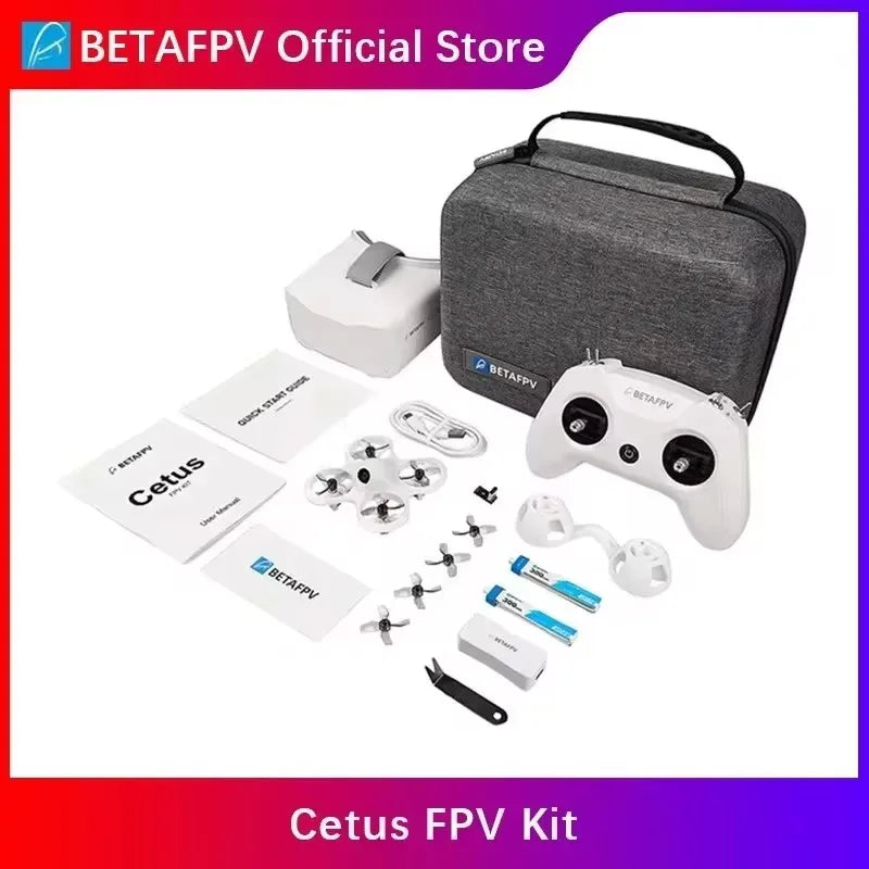 BETAFPV Cetus Pro FPV Kit /Cetus FPV Kit Indoor Racing Drone  Frsky D8 Lite Radio 2 SE Transmitter 5.8G 14DBI VR02 Goggles VTX