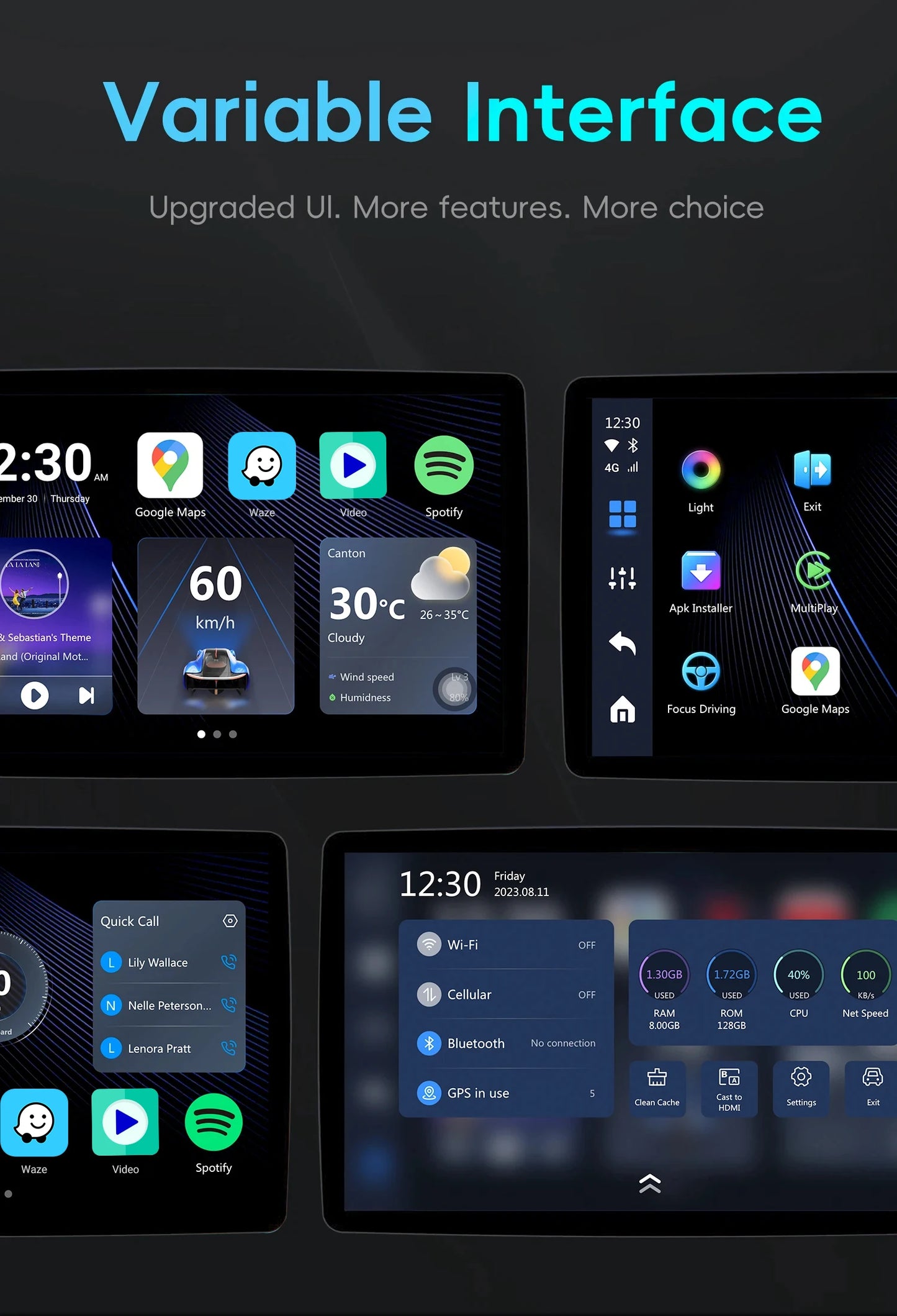 OTTOCAST Picasou 3 Wireless CarPlay AI Box with mini HDMI