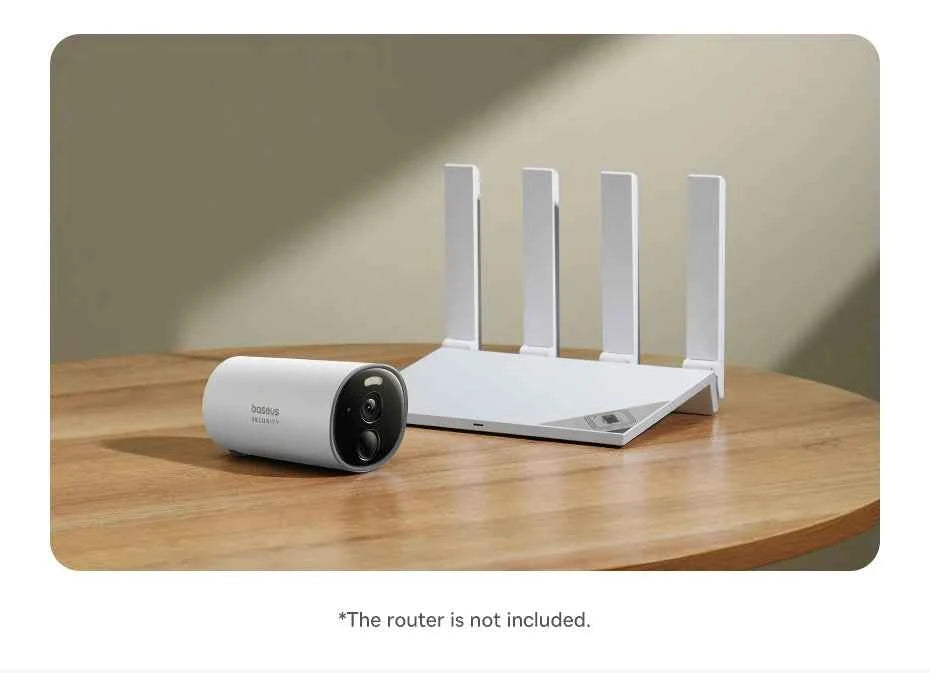 Baseus Security B1 Outdoor Camera 2K Wireless Wifi Camera Security Protection System 24/7 Recording Built-in 8GB Local Storage - Limetastore