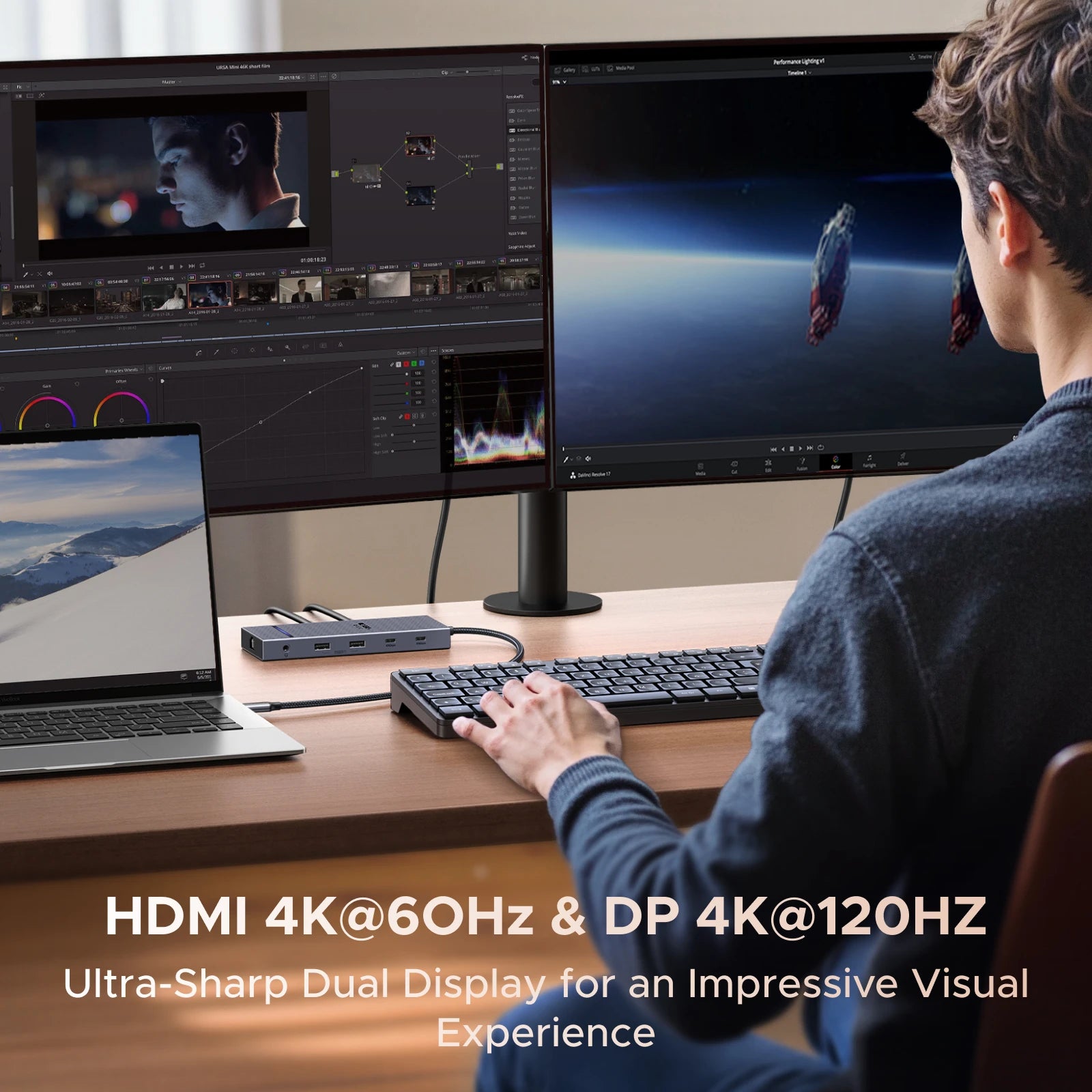 UGREEN 11‑in‑1 USB‑C Hub with 4K120Hz DisplayPort, 4K60Hz HDMI, USB 3.2 10Gbps