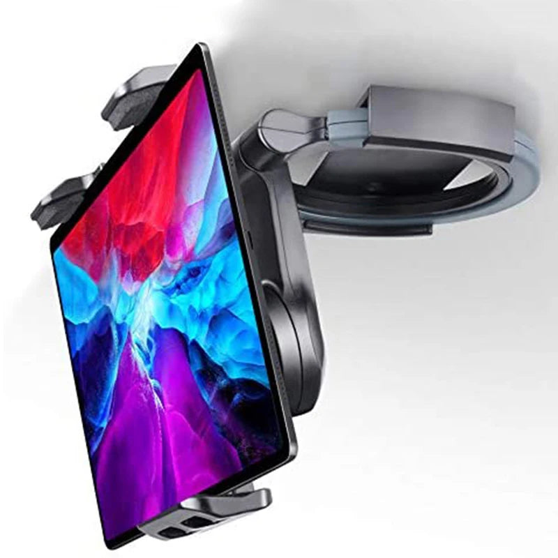 ZEUSLAP Tablet Kitchen Stand Holder | 2‑in‑1 Wall & Under‑Cabinet Mount, 4.7–12.9"