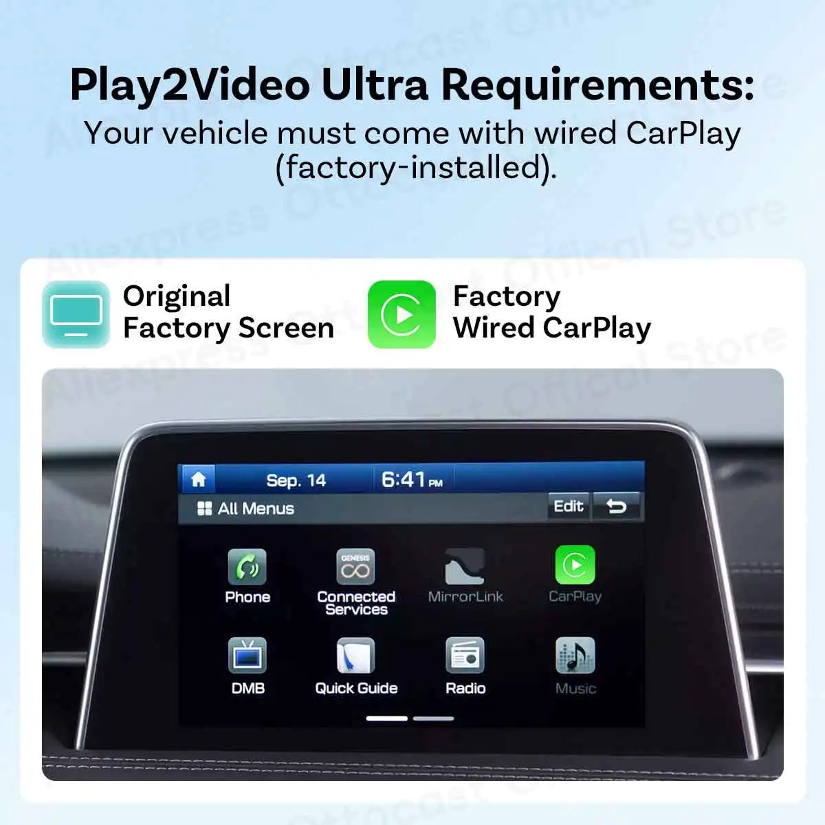 OTTOCAST Play2Video Ultra 2026 Wireless CarPlay Adapter