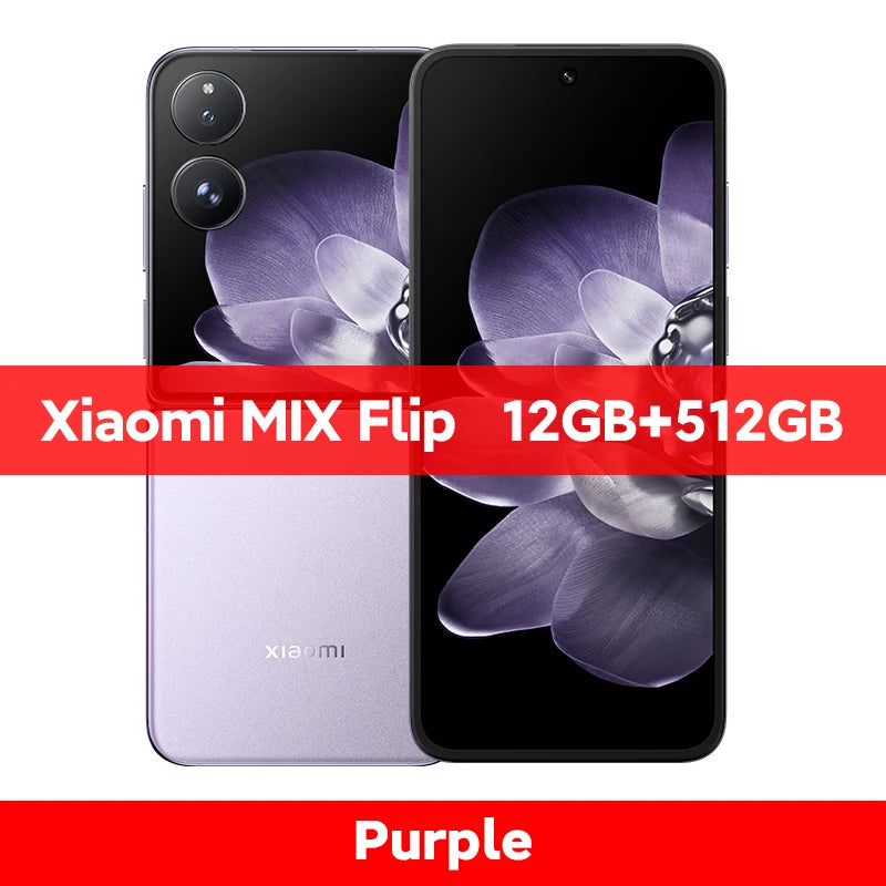 Global Version Xiaomi MIX Flip Smartphone New Snapdragon 8 Gen 3 CPU 50MP Leica Camera  12GB RAM 512GB ROM 6.86 inch Foldable Display NFC - Limetastore