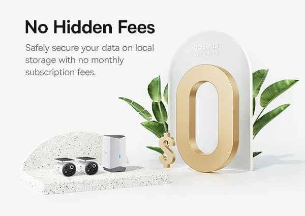 Baseus Security S1 Pro Outdoor Camera 3K Clarity Wireless Solar Security Camera Continuous Power IP67 Wifi Camera 2-Camera Kit - Limetastore