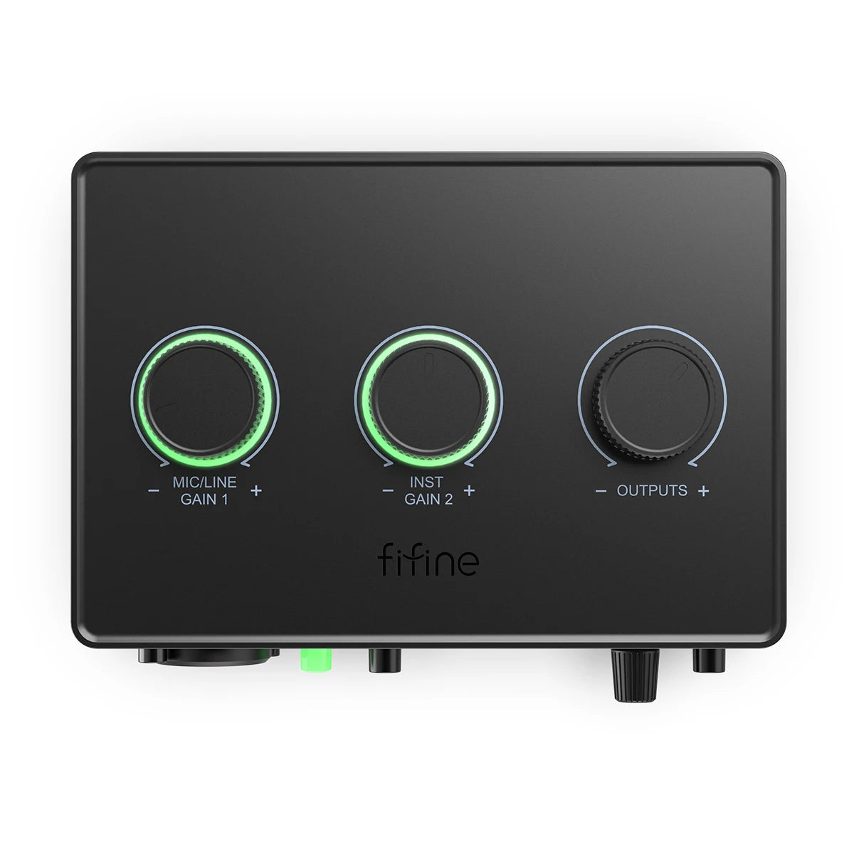 FIFINE Ampli1 XLR Audio Interface | 48V Phantom Power & Gain Control