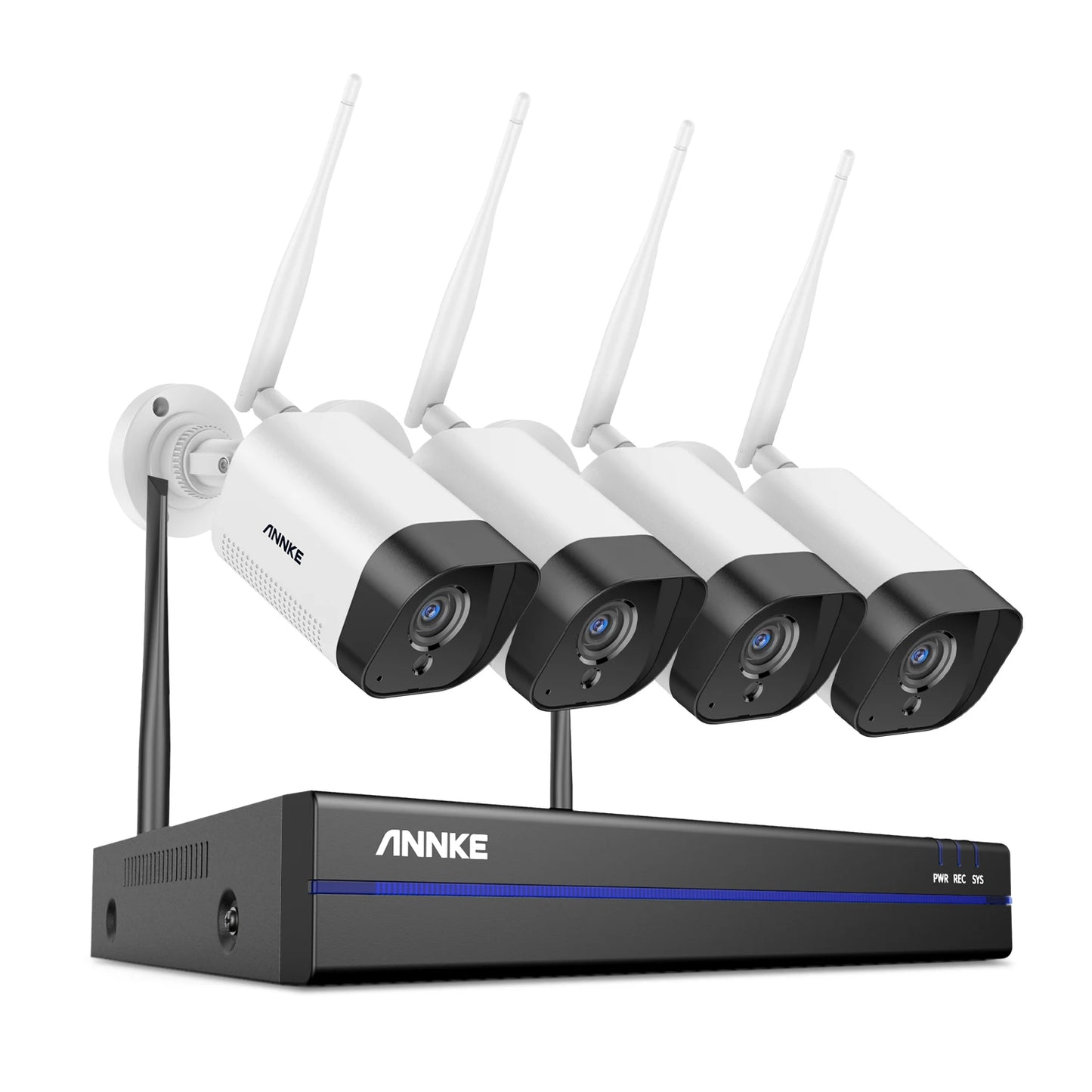 ANNKE WAS500 5MP Wireless CCTV System | 8CH NVR, Two‑Way Audio, 3.6mm WiFi Cameras