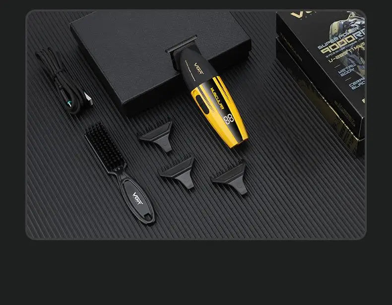 VGR Hair Trimmer Professional Hair Cutting Machine Cordless Hair Clippers Adjustable Barber Rechargeable Trimmer for Men V-285