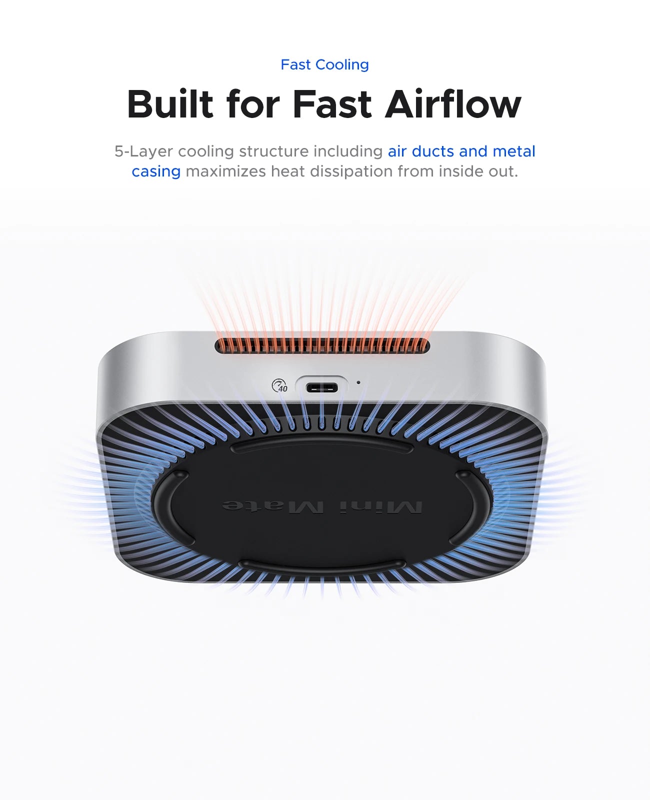 ORICO MiniMate External SSD Storage Expansion Dock – 40Gbps Desktop Hub