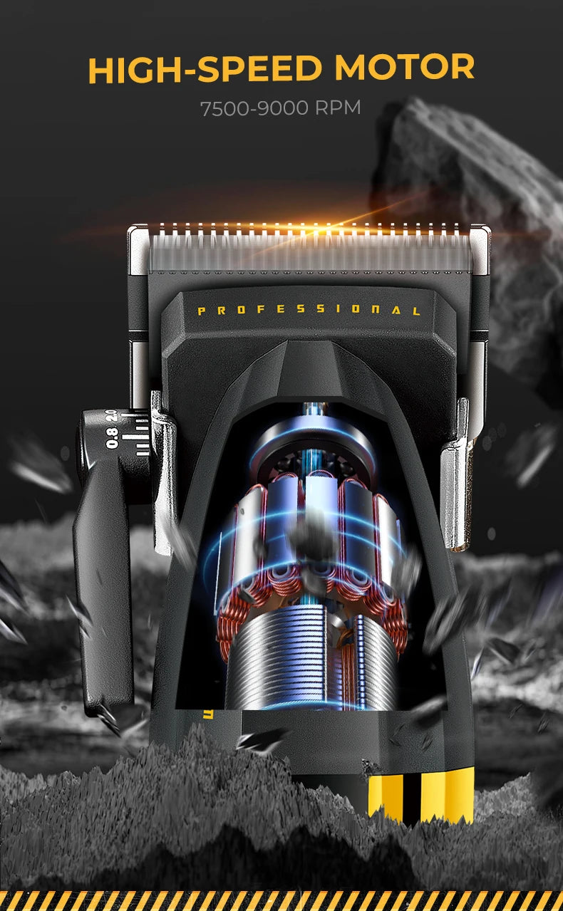 VGR Hair Trimmer Professional Hair Cutting Machine Cordless Hair Clippers Adjustable Barber Rechargeable Trimmer for Men V-285