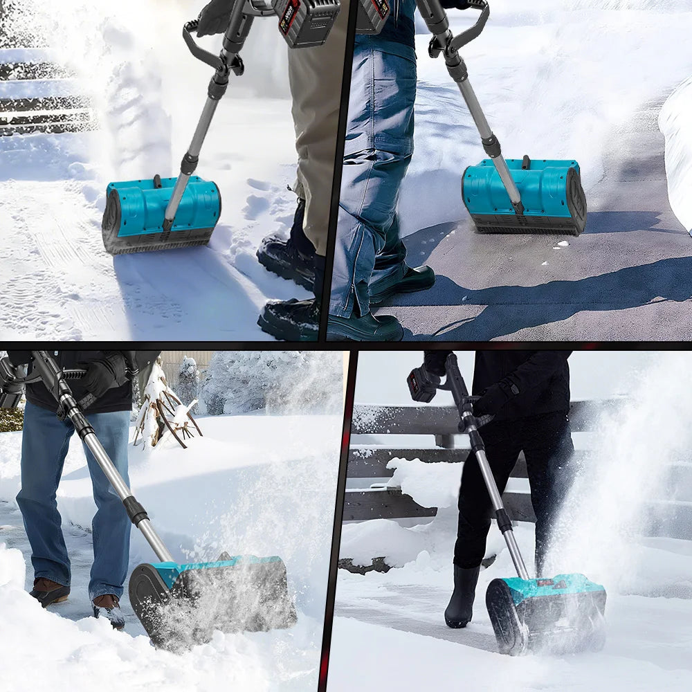 ONEVAN 2500W/3000W Brushless Electric Snow Plow Snow Sweeper Cordless Clean Street Courtyard Tool For Makita 18V Battery Pin