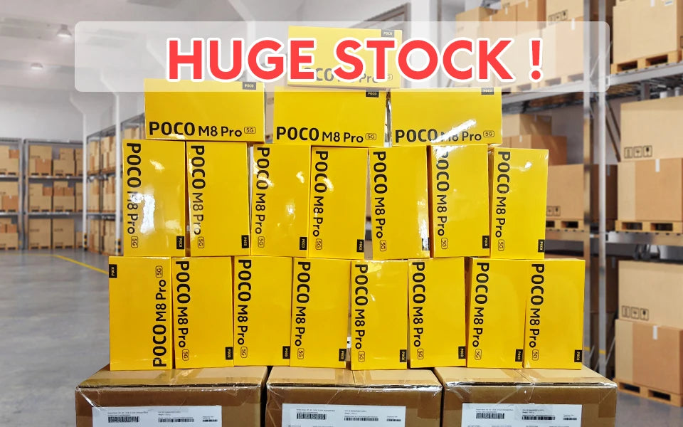 【World Premiere】 POCO M8 Pro 5G Smartphone Global Version Snapdragon 7s Gen 4 6.83" 1.5K 120Hz display 6500mAh battery 100W NFC - Limetastore