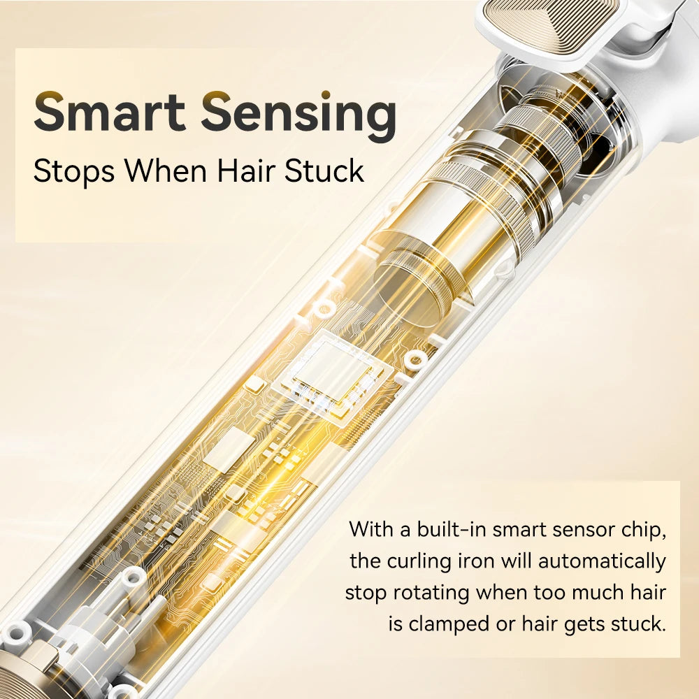ANLAN Automatic Curling Iron | 30s Heat, Smart Temp, Ceramic Curls