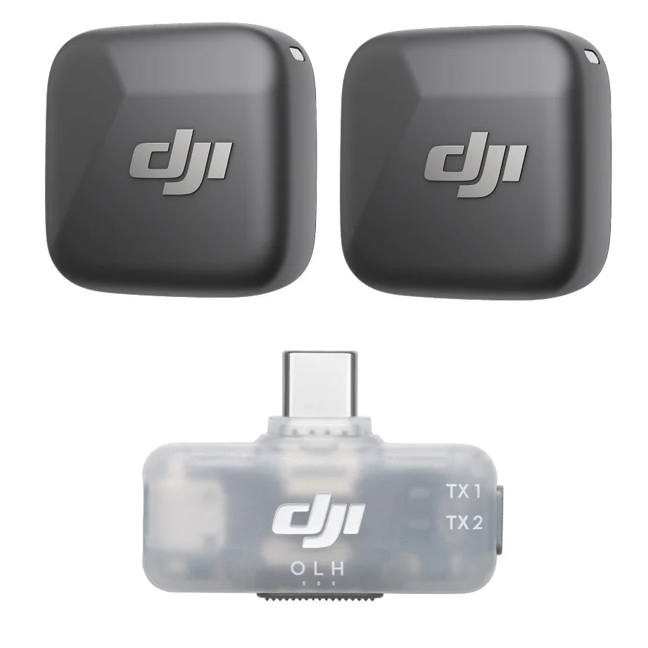 DJI Mic Mini Transmitter & Mobile Phone Receiver Combo – Original DJI Wireless Audio Kit