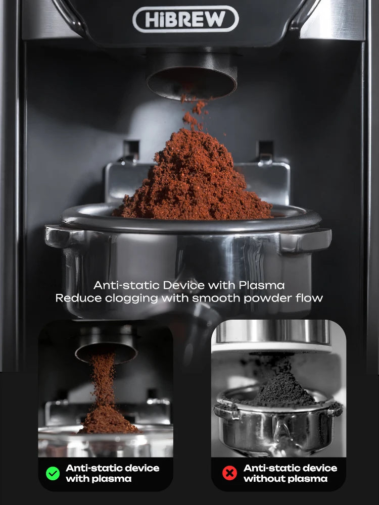 HiBREW G3 Plus – 48 mm stožčasti električni mlinček za kavo | Kompakten in prenosljiv mlinček za kavna zrna