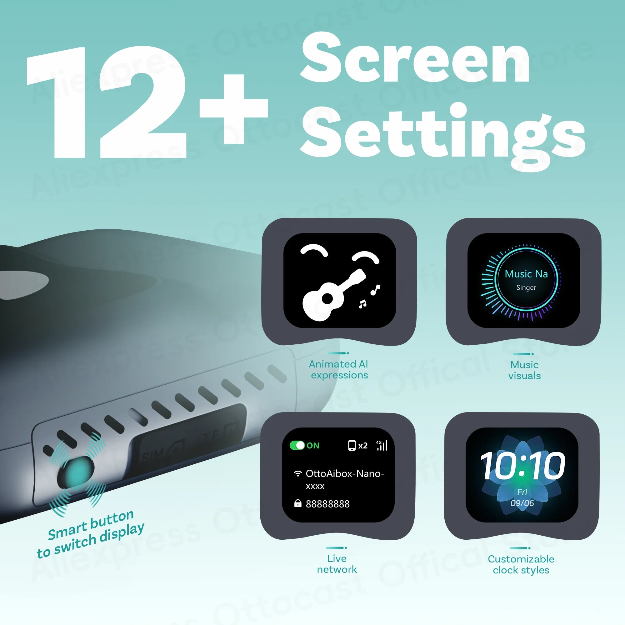 OTTOCAST Ottaibox Nano Android 13 Wireless CarPlay AI Box