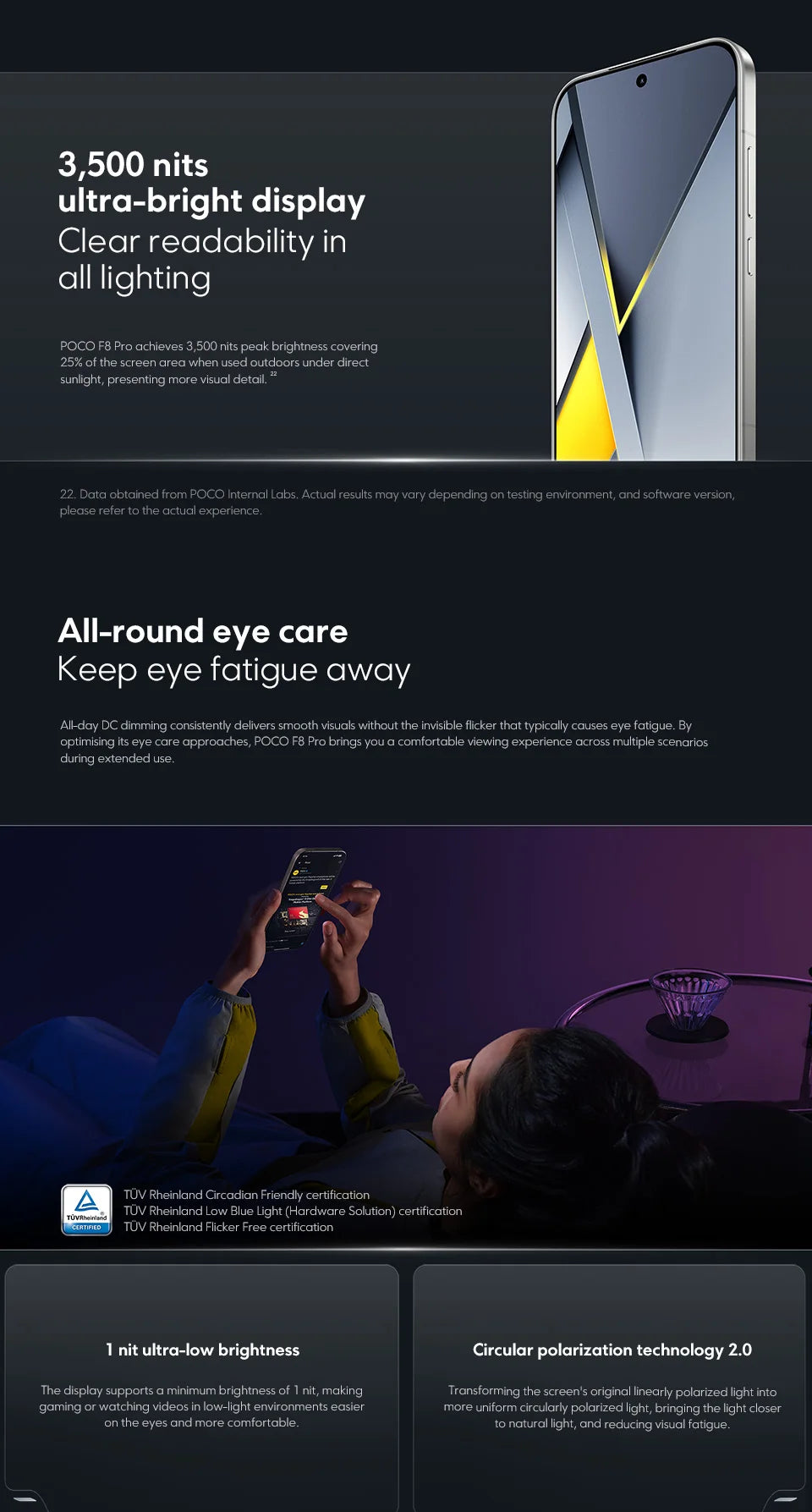 POCO F8 Pro 5G Global Version Smartphone Snapdragon® 8 Elite 6.59" 120Hz AMOLED Display 6210mAh  50MP Camera 100W Charge NFC - Limetastore