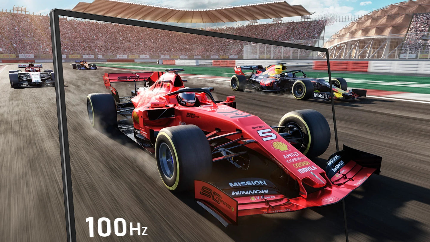 23.8" 100Hz Dual Screen Stacked Computer Monitor 1080P HDR 360° Folding Triple Portable Display for Laptop PC Phone Game Console - Limetastore