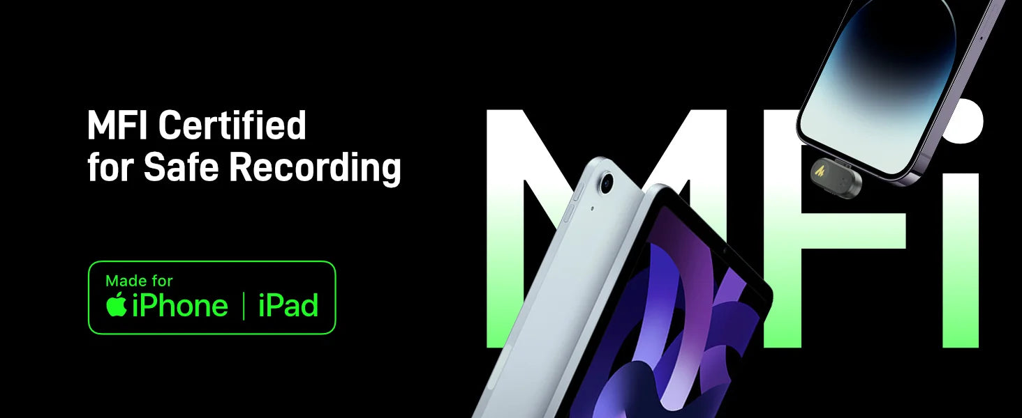 Maono Wave T1 mini – Wireless Lavalier Microphone | AI Noise Cancellation, Auto‑Clipping & App Control for iPhone, Android & PC Video Recording