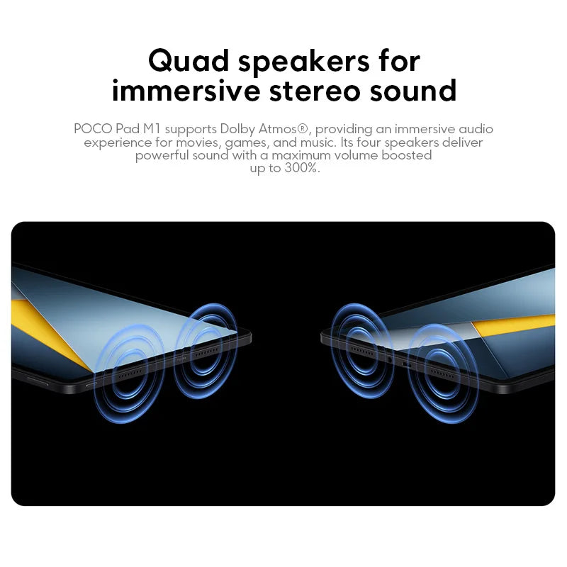 POCO Pad M1 Global Version Tablets Snapdragon® 7s Gen 4 12000mAh Battery 12.1’’ 2.5K display 8MP camera 33W charging - Limetastore