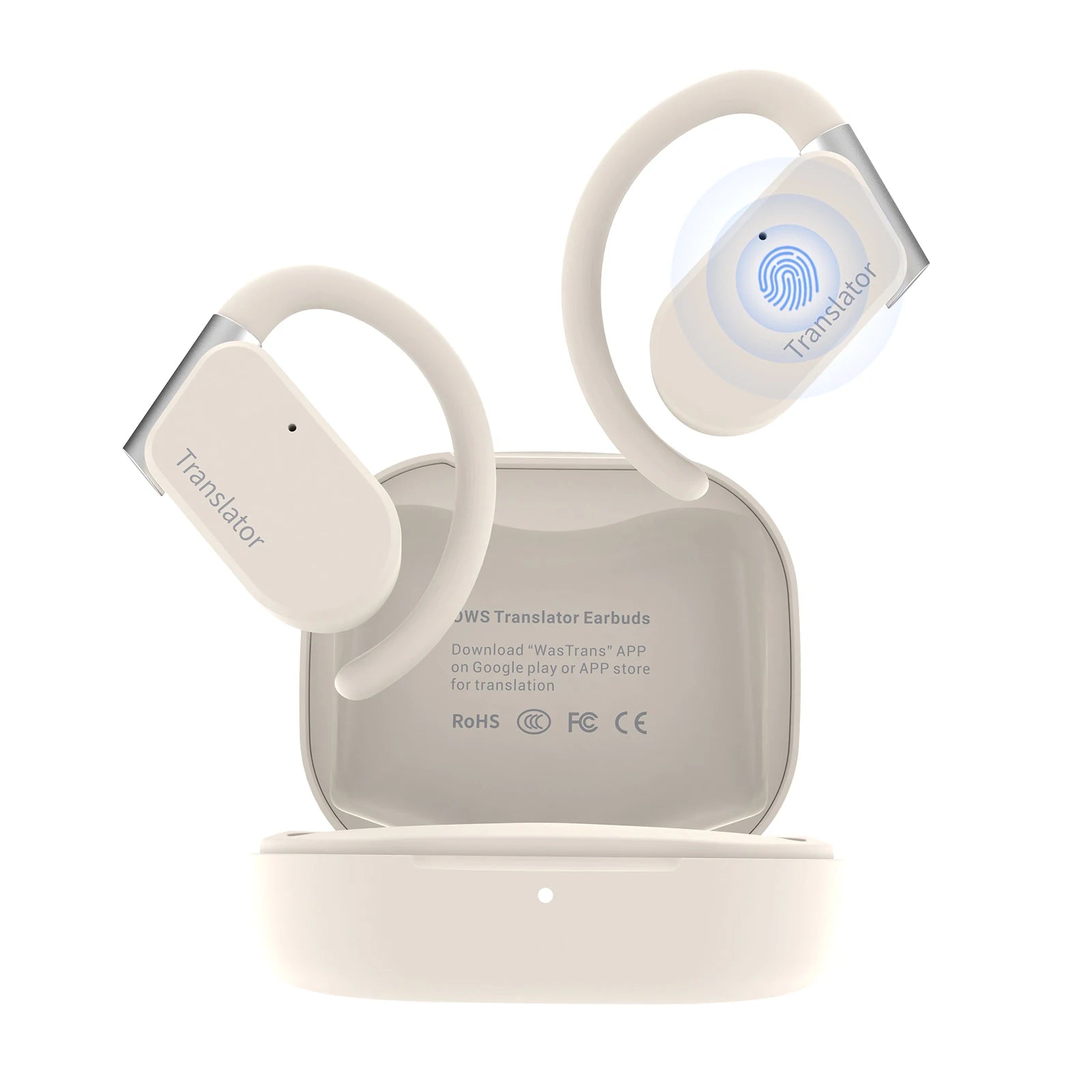 Wooask M9 Translator Earbuds 98% Accuracy 0.5s Response 144 Languages