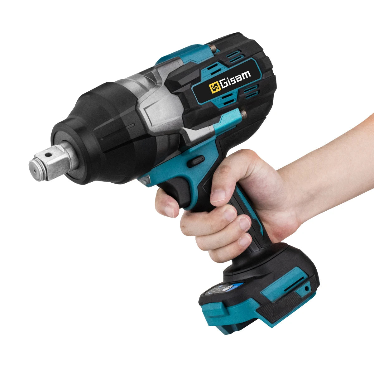 Gisam 3100N.M Torque Brushless Electric Impact Wrench 3/4 inch Cordless Electric Wrench Power Tool Compatible Makita 18V Battery