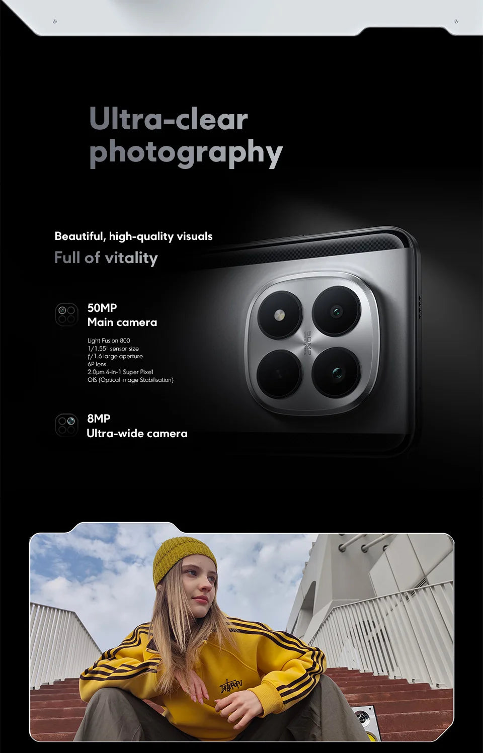 【World Premiere】POCO M8 Pro 5G Smartphone Global Version Snapdragon® 7s Gen 4 Octa core 6500mAh battery 100W HyperCharge  6.83" CrystalRes 1.5K AMOLED display 50MP Camera NFC - Limetastore