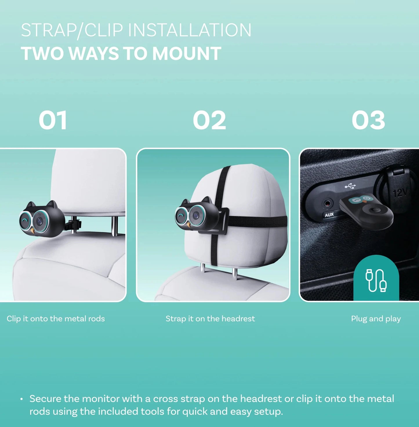 OTTOCAST Cabin Care 2‑in‑1 Wireless CarPlay + Camera