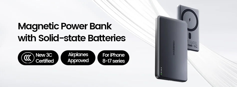 MOVESPEED MSP17 Power Bank 10000mAh 2-in-1 with Folding EU Plug