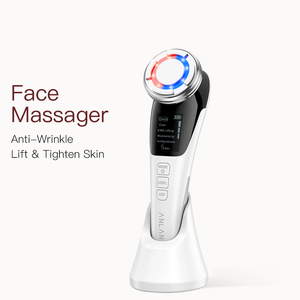 ANLAN EMS Facial Massager | LED, Hot/Cold, Lifting & Deep Cleaning