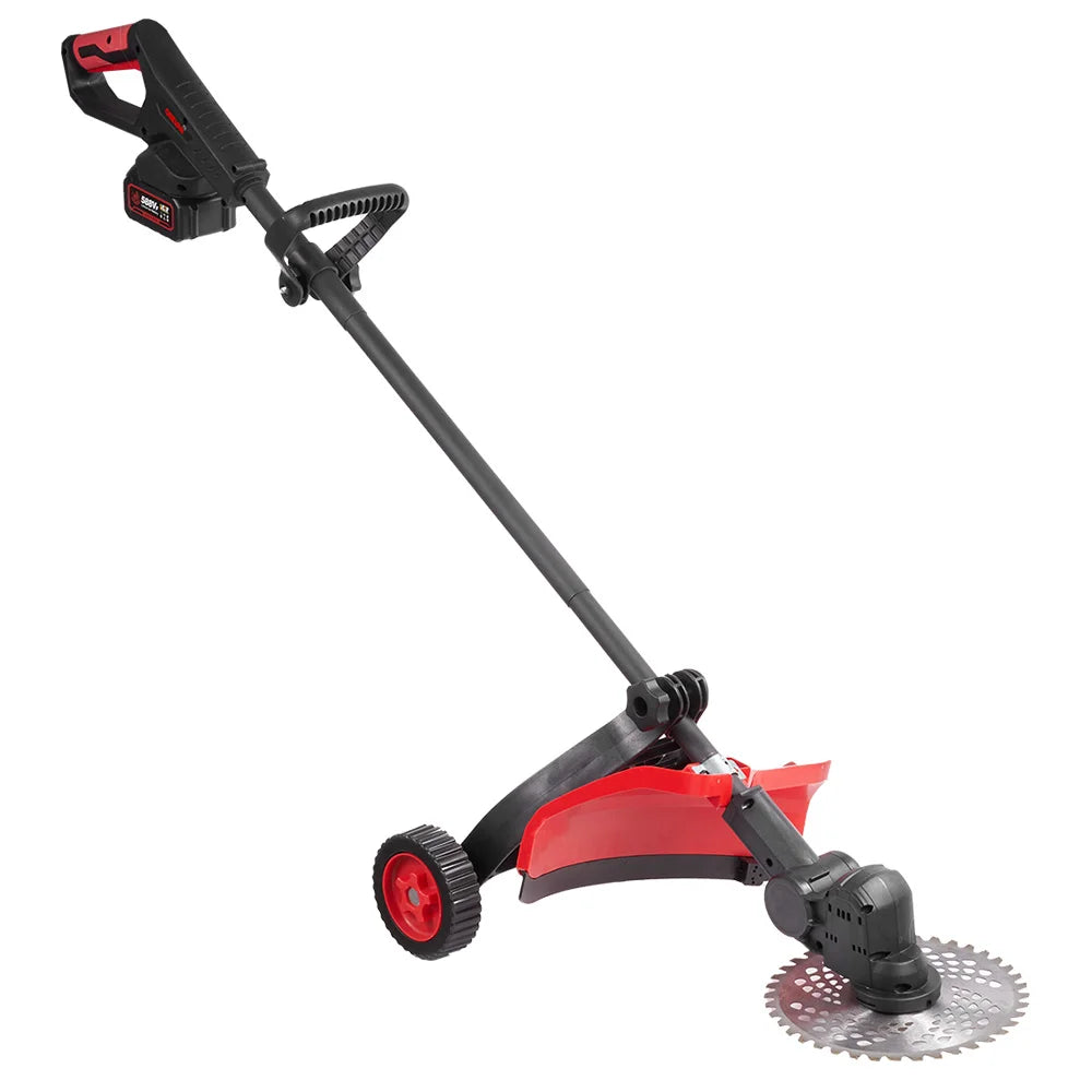 ONEVAN 10Inch Brushless Electric Lawn Mower 38000RPM Cordless 45° Grass Trimmer Garden Power Tool For Makita 18V Battery Pin